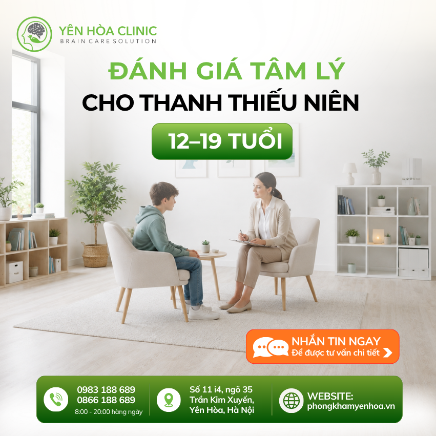 Đánh giá tâm lý cho trẻ vị thành niên và thanh thiếu niên